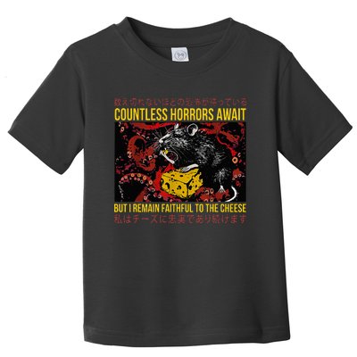 Japanese Horror Rat Retro Countless Horrors Await Toddler T-Shirt