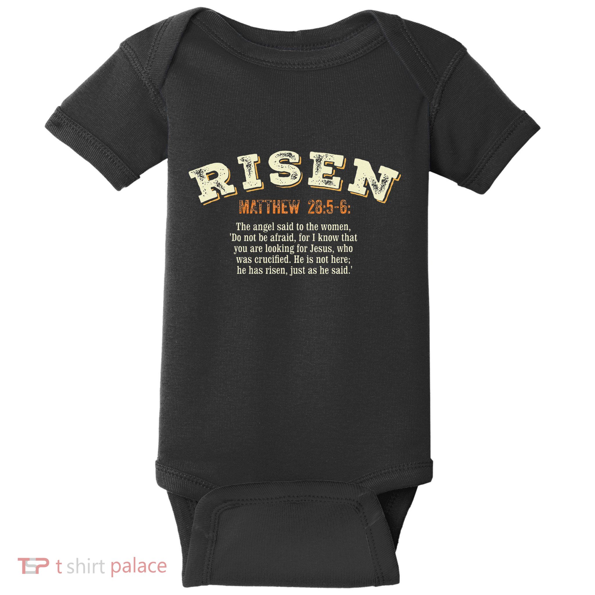 Jesus Has Risen Christian Easter Resurrection .Png Baby Bodysuit