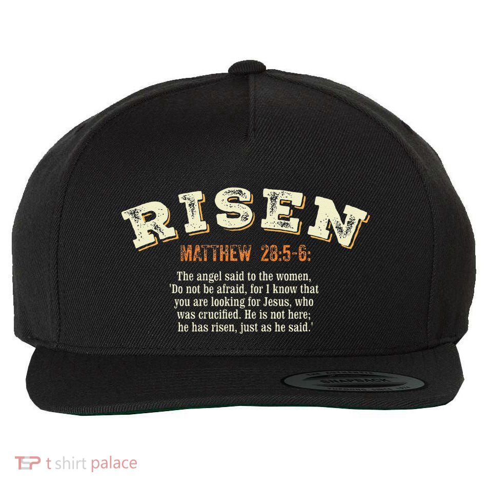 Jesus Has Risen Christian Easter Resurrection .Png Wool Snapback Cap