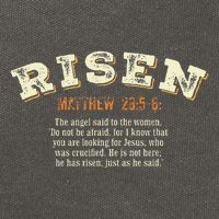 Jesus Has Risen Christian Easter Resurrection .Png Cotton Canvas Backpack