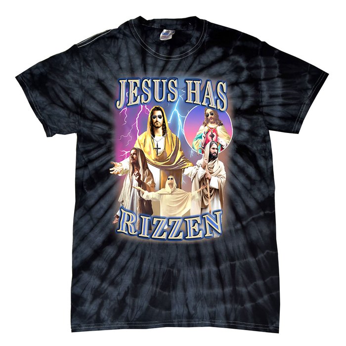 Jesus Has Rizzen Tie-Dye T-Shirt