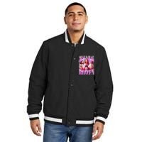 Jesus Has Rizzen Vintage Christian Jesus Playing Basketball Insulated Varsity Jacket