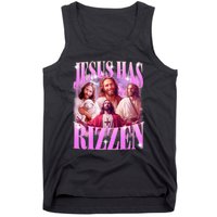 Jesus Has Rizzen Vintage Christian Jesus Playing Basketball Tank Top