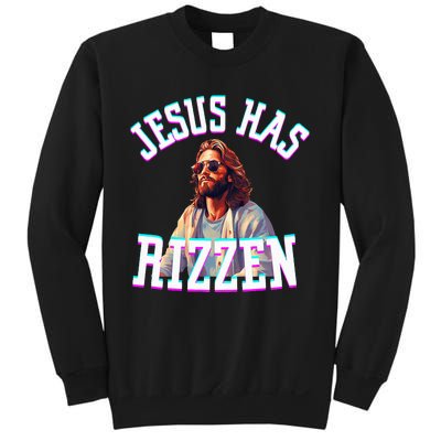 Jesus Has Rizzen Christian Novelty Jesus Christ Sweatshirt