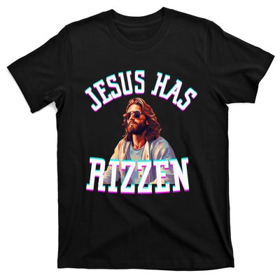 Jesus Has Rizzen Christian Novelty Jesus Christ T-Shirt