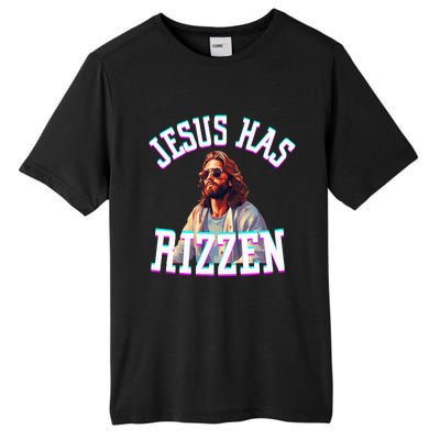 Jesus Has Rizzen Christian Novelty Jesus Christ Tall Fusion ChromaSoft Performance T-Shirt