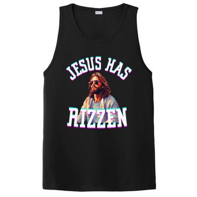 Jesus Has Rizzen Christian Novelty Jesus Christ PosiCharge Competitor Tank