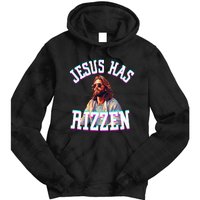 Jesus Has Rizzen Christian Novelty Jesus Christ Tie Dye Hoodie