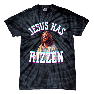 Jesus Has Rizzen Christian Novelty Jesus Christ Tie-Dye T-Shirt