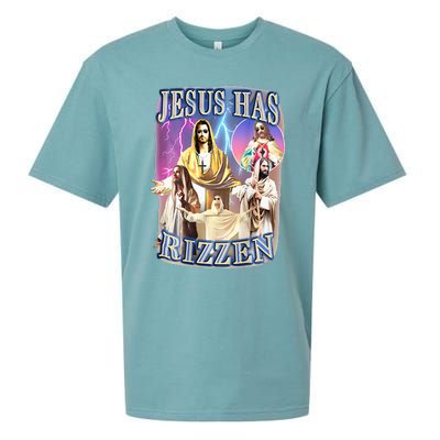 Jesus Has Rizzen Sueded Cloud Jersey T-Shirt