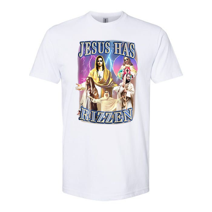 Jesus Has Rizzen Softstyle CVC T-Shirt