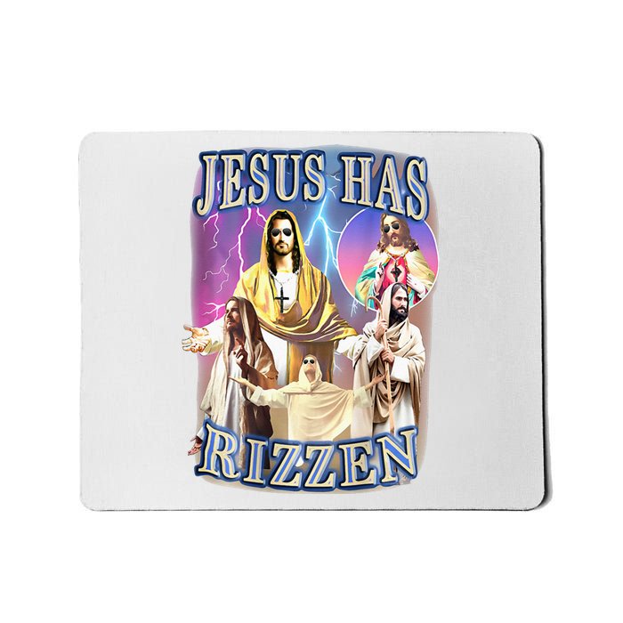 Jesus Has Rizzen Mousepad