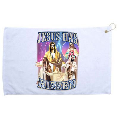 Jesus Has Rizzen Grommeted Golf Towel