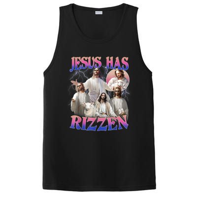 Jesus Has Rizzen He Is Risen Easter Day Christian PosiCharge Competitor Tank