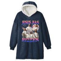 Jesus Has Rizzen He Is Risen Easter Day Christian Hooded Wearable Blanket