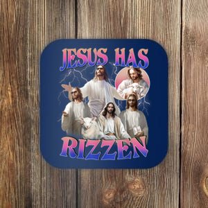 Jesus Has Rizzen He Is Risen Easter Day Christian Coaster