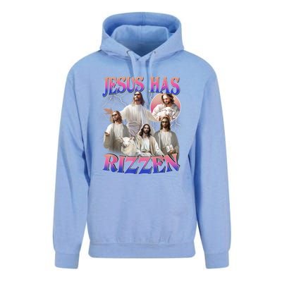 Jesus Has Rizzen He Is Risen Easter Day Christian Unisex Surf Hoodie