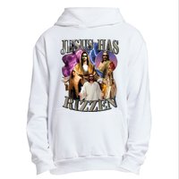 Jesus Has Rizzen He Is Rizzen Jesus Rizz Urban Pullover Hoodie