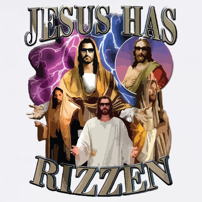 Jesus Has Rizzen He Is Rizzen Jesus Rizz Cooling Performance Long Sleeve Crew