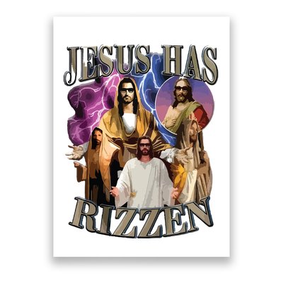 Jesus Has Rizzen He Is Rizzen Jesus Rizz Poster