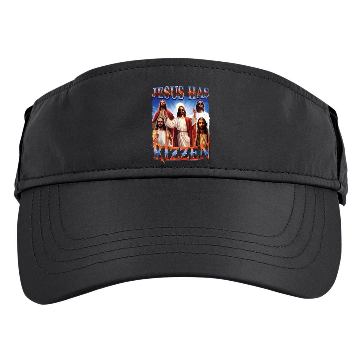 Jesus Has Rizzen He Is Rizzen Jesus Rizz Adult Drive Performance Visor