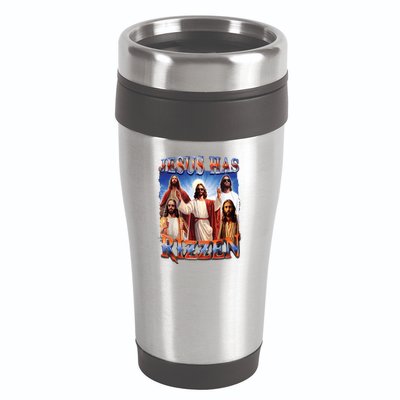Jesus Has Rizzen He Is Rizzen Jesus Rizz 16oz Travel Tumbler