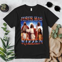 Jesus Has Rizzen He Is Rizzen Jesus Rizz Premium T-Shirt