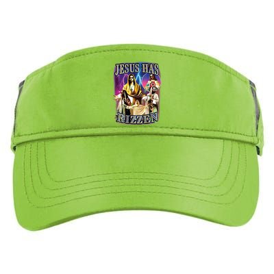 Jesus Has Rizzen He Is Rizzen Jesus Rizz Adult Drive Performance Visor