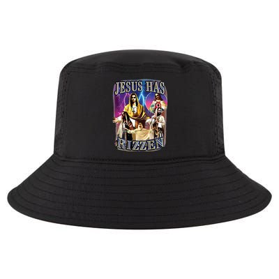 Jesus Has Rizzen He Is Rizzen Jesus Rizz Cool Comfort Performance Bucket Hat