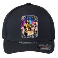 Jesus Has Rizzen He Is Rizzen Jesus Rizz Flexfit Unipanel Trucker Cap