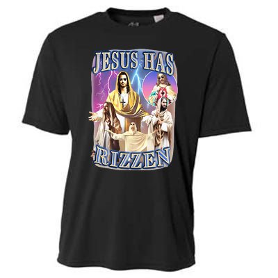 Jesus Has Rizzen Cooling Performance Crew T-Shirt