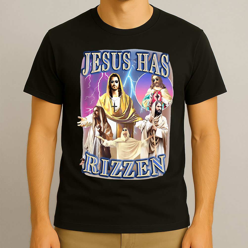 Jesus Has Rizzen T-Shirt