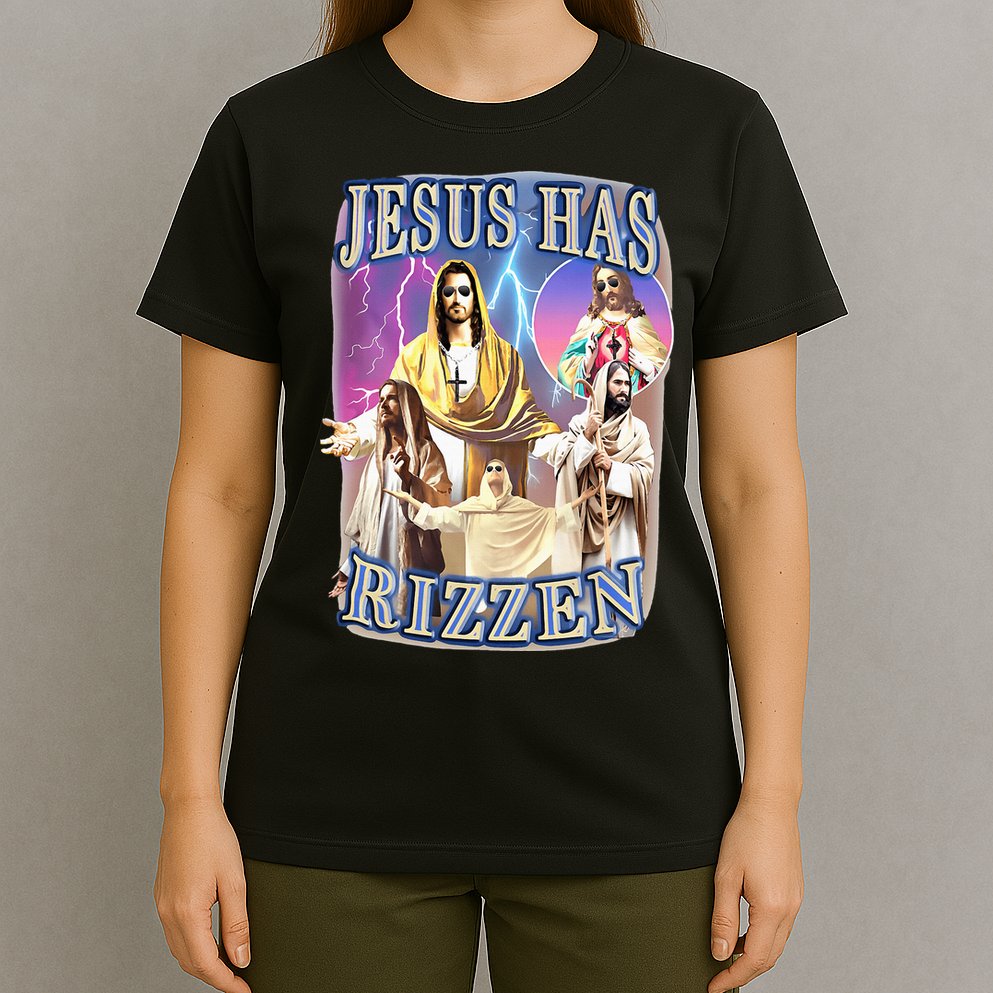 Jesus Has Rizzen T-Shirt
