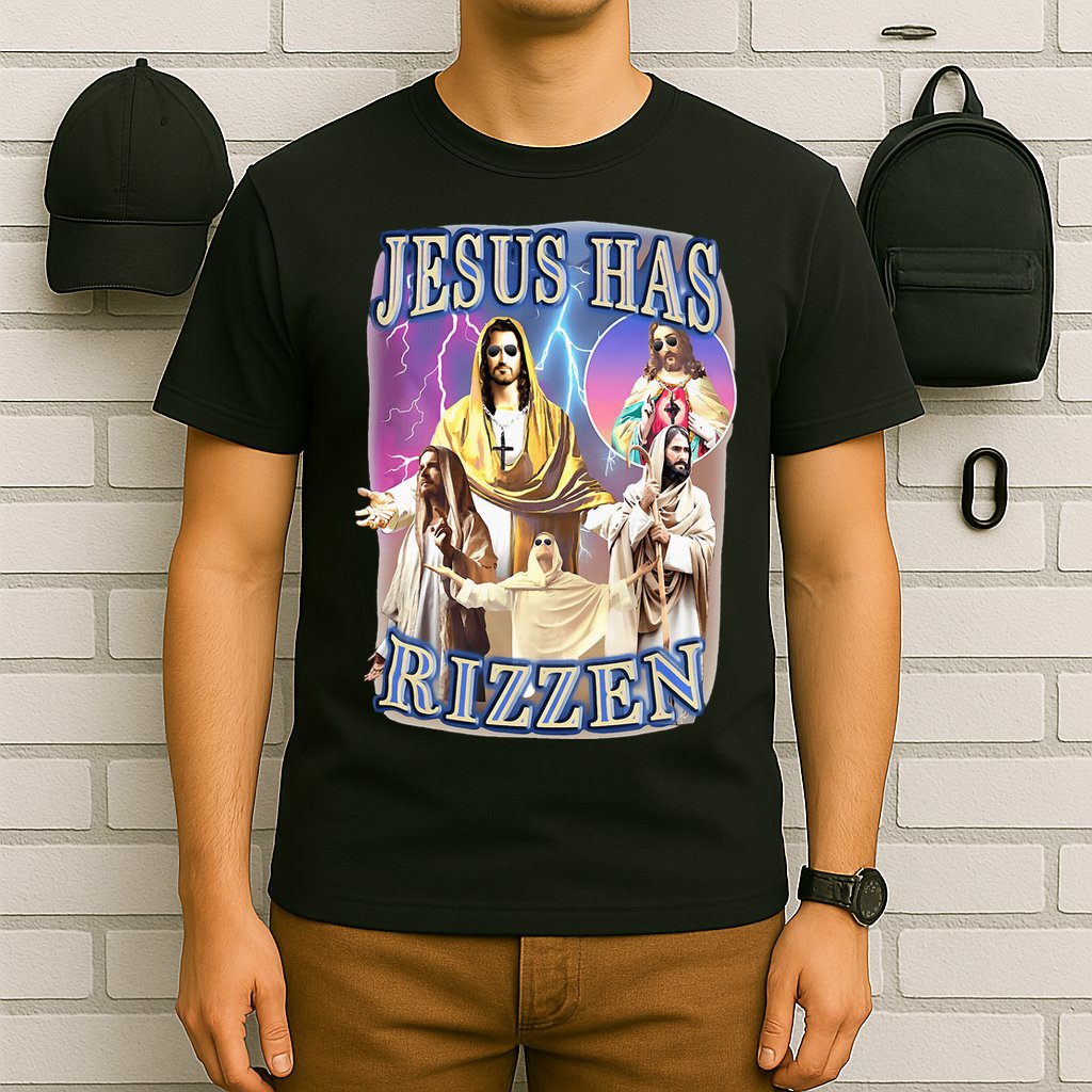 Jesus Has Rizzen T-Shirt