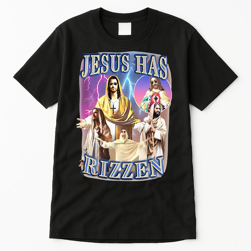 Jesus Has Rizzen Tall T-Shirt