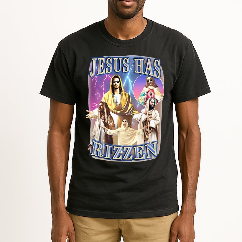 Jesus Has Rizzen Tall T-Shirt