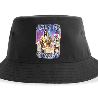 Jesus Has Rizzen Sustainable Bucket Hat