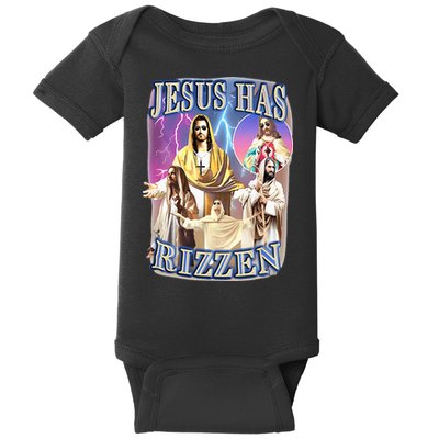 Jesus Has Rizzen Baby Bodysuit