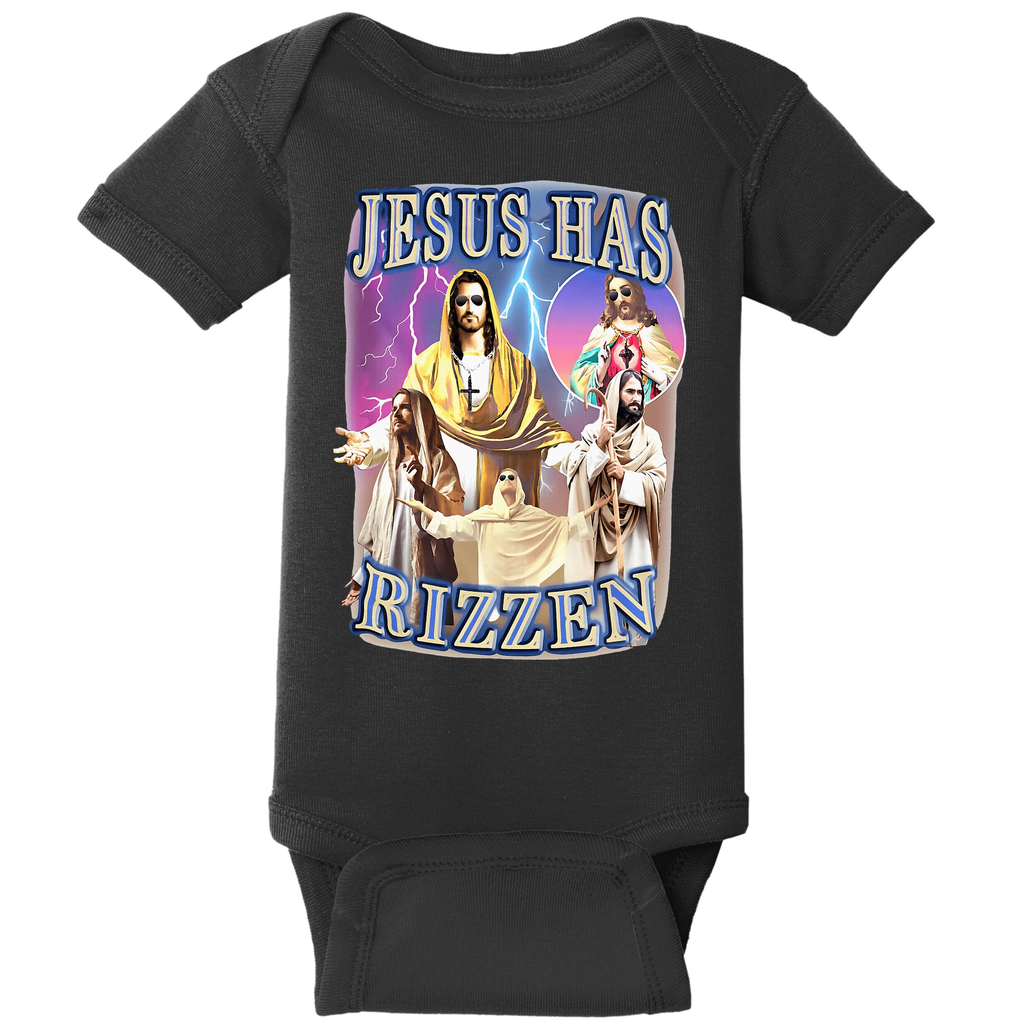 Jesus Has Rizzen Baby Bodysuit