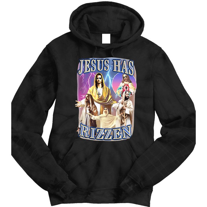 Jesus Has Rizzen Tie Dye Hoodie