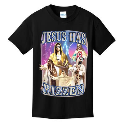 Jesus Has Rizzen Kids T-Shirt