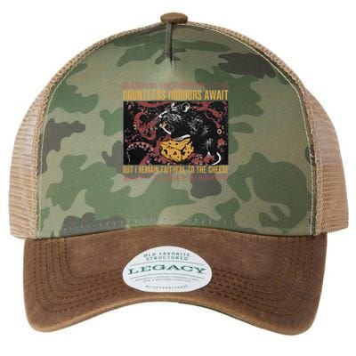 Japanese Horror Rat Retro Countless Horrors Await Legacy Tie Dye Trucker Hat