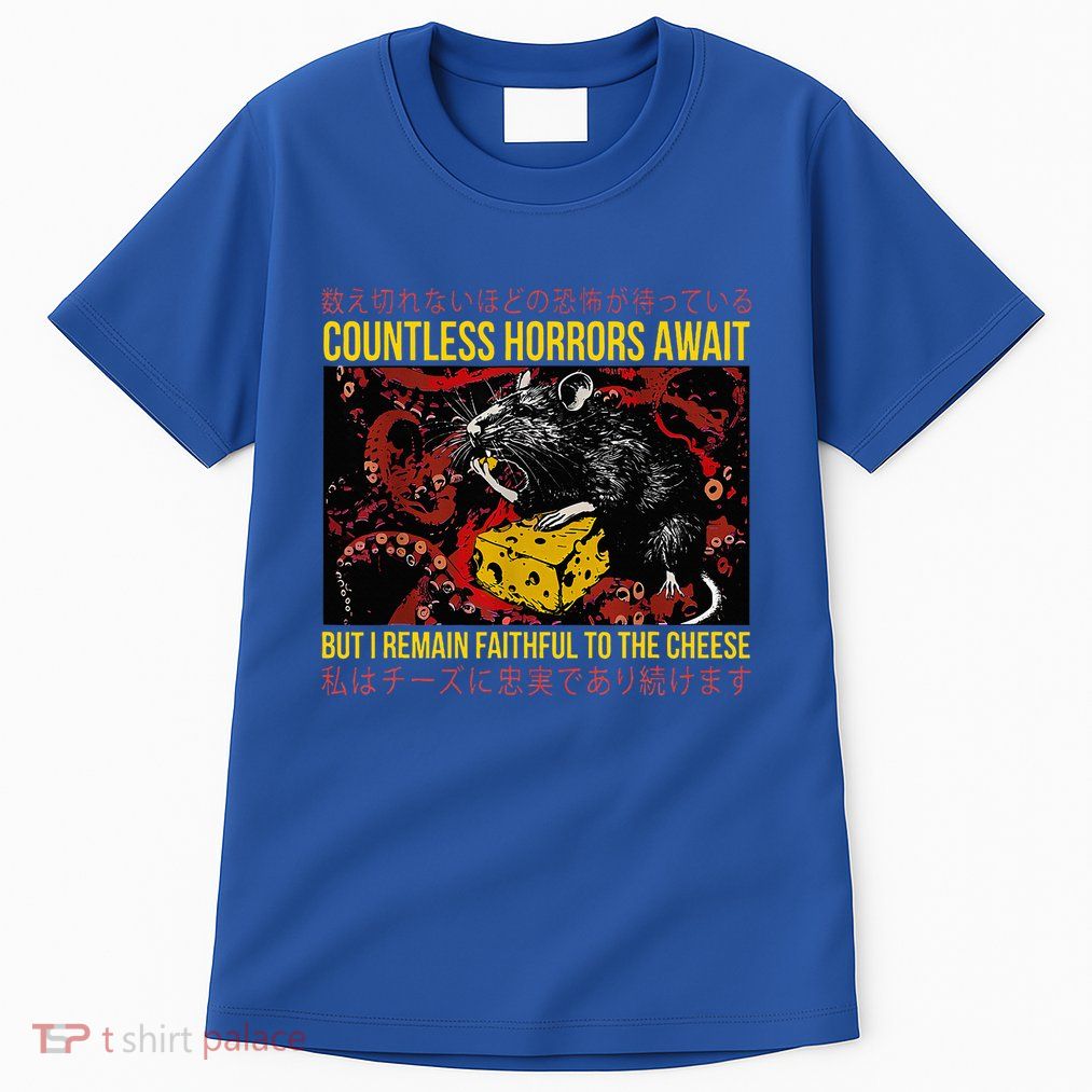 Japanese Horror Rat Retro Countless Horrors Await Tall T-Shirt