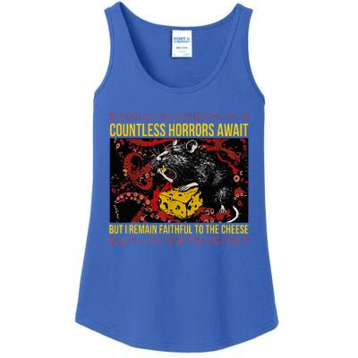 Japanese Horror Rat Retro Countless Horrors Await Ladies Essential Tank