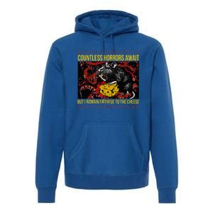 Japanese Horror Rat Retro Countless Horrors Await Premium Hoodie