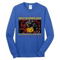 Japanese Horror Rat Retro Countless Horrors Await Tall Long Sleeve T-Shirt