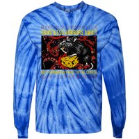 Japanese Horror Rat Retro Countless Horrors Await Tie-Dye Long Sleeve Shirt