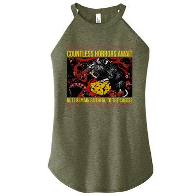 Japanese Horror Rat Retro Countless Horrors Await Women’s Perfect Tri Rocker Tank