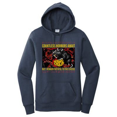 Japanese Horror Rat Retro Countless Horrors Await Women's Pullover Hoodie