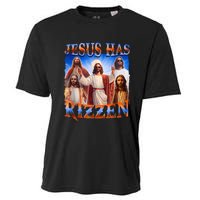 Jesus Has Rizzen Funny Christian Quote For Religion Lovers Cooling Performance Crew T-Shirt